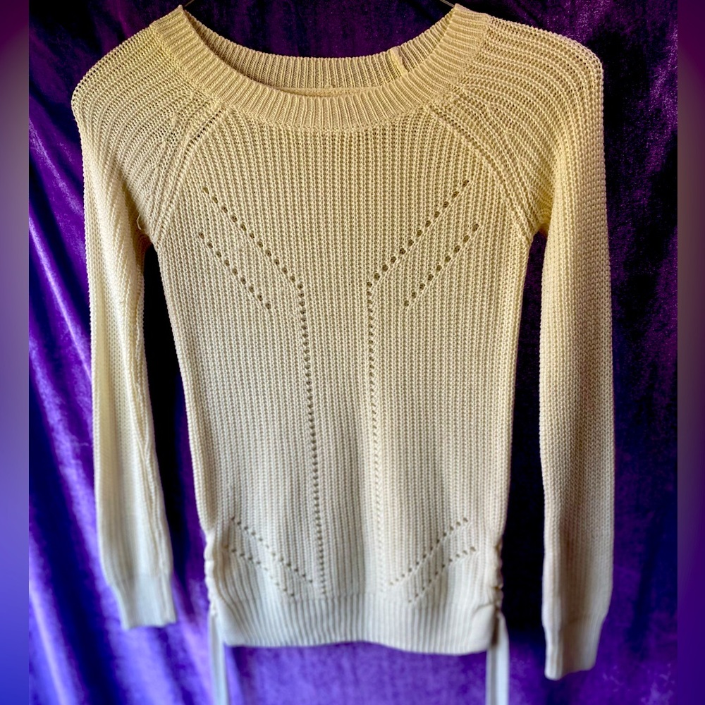 Cream colored super soft sweater